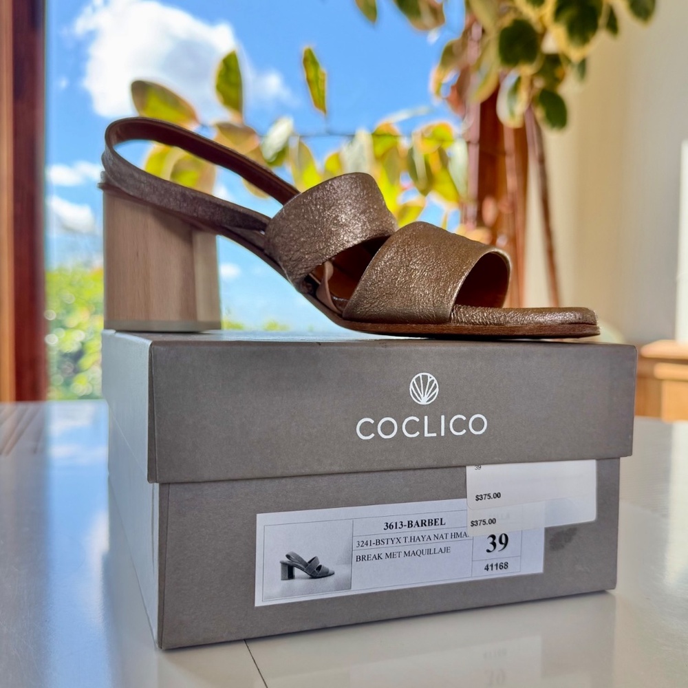 Coclico Barbel Heel - Rose Metallic Leather - Picture 4 of 9